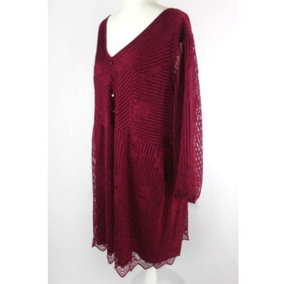 Maurices Dresses & Skirts - Maurices Red Berry Lace Dress